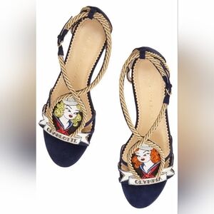 Charlotte Olympia Ahoy Sailor Sandals, VGUC, Size 37